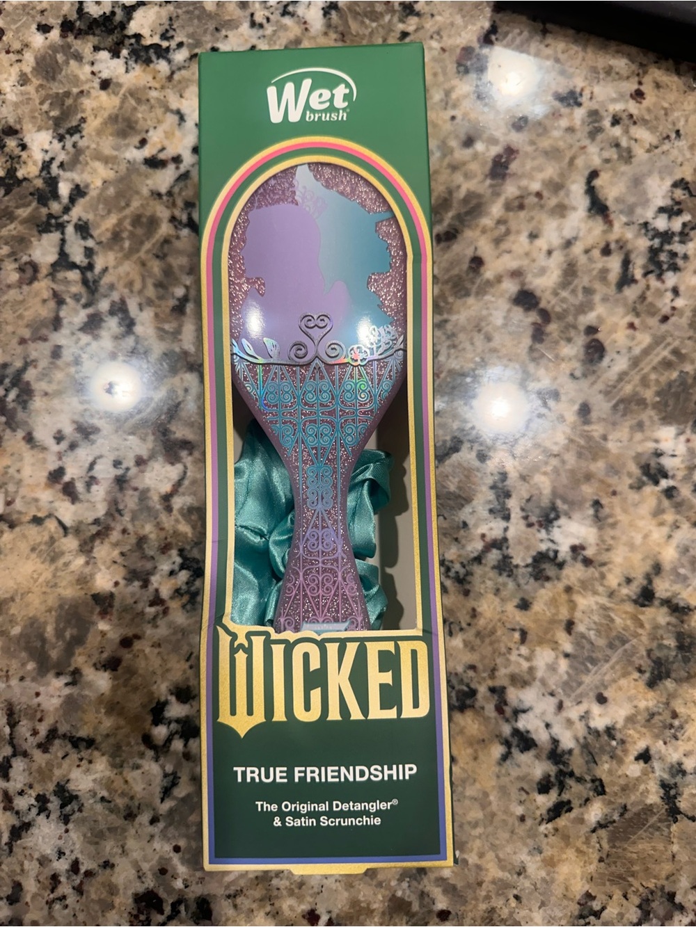 NIB Wet Brush x Wicked "True Friendship" Detangler Set + Satin Scrunchie